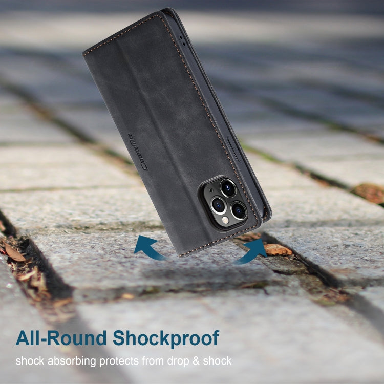 CaseMe-013 Multifunctional Retro Frosted Horizontal Flip Leather Case with Card Slot & Holder & Wallet