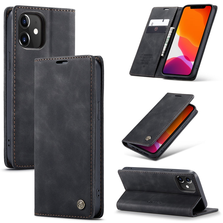 CaseMe-013 Multifunctional Retro Frosted Horizontal Flip Leather Case with Card Slot & Holder & Wallet
