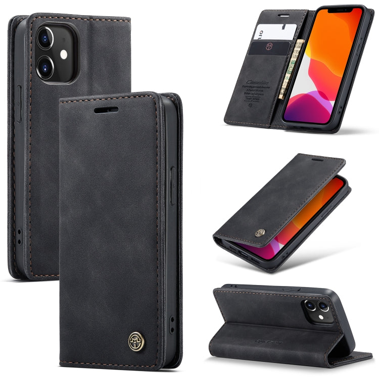 CaseMe-013 Multifunctional Retro Frosted Horizontal Flip Leather Case with Card Slot & Holder & Wallet