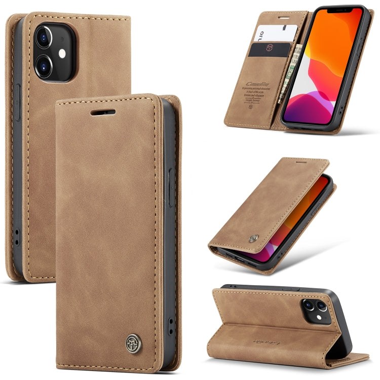 CaseMe-013 Multifunctional Retro Frosted Horizontal Flip Leather Case with Card Slot & Holder & Wallet
