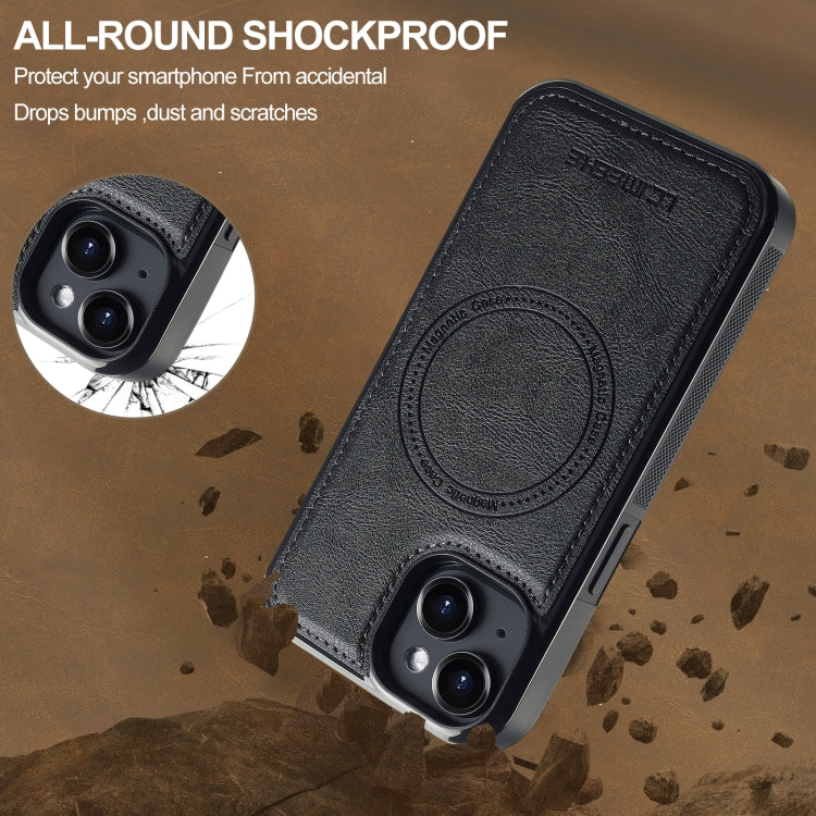 LC.IMEEKE L5 Series Detachable RFID Card Bag Magsafe Phone Case, For iPhone 15, For iPhone 14 / 13, For iPhone 14 Pro, For iPhone 14 Pro Max