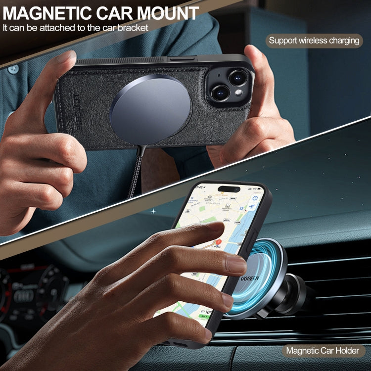 LC.IMEEKE L5 Series Detachable RFID Card Bag Magsafe Phone Case, For iPhone 15, For iPhone 14 / 13, For iPhone 14 Pro, For iPhone 14 Pro Max