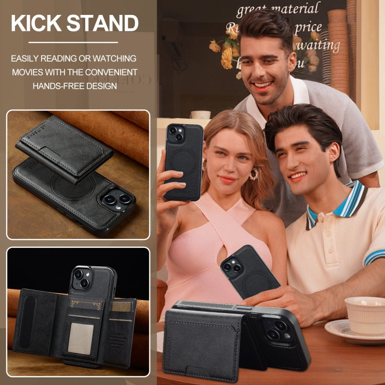 LC.IMEEKE L5 Series Detachable RFID Card Bag Magsafe Phone Case, For iPhone 15, For iPhone 14 / 13, For iPhone 14 Pro, For iPhone 14 Pro Max