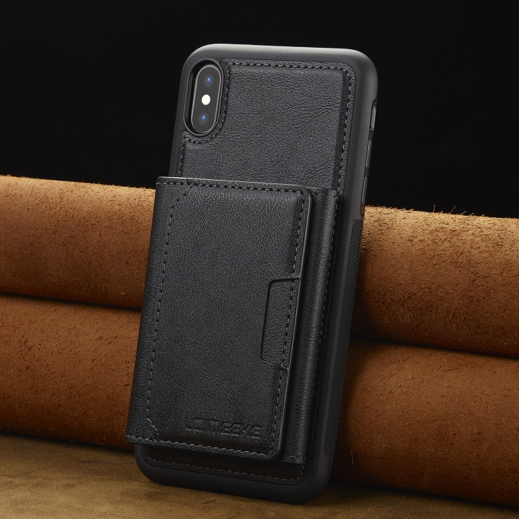 LC.IMEEKE L5 Series Detachable RFID Card Bag Magsafe Phone Case, For iPhone XS Max, For iPhone 8 Plus / 7 Plus