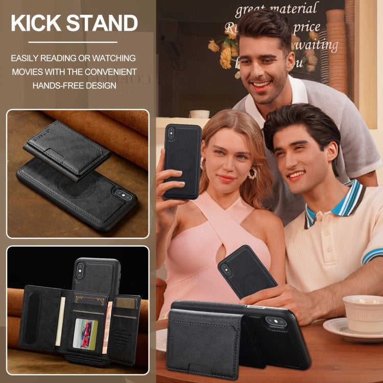 LC.IMEEKE L5 Series Detachable RFID Card Bag Magsafe Phone Case, For iPhone XS Max, For iPhone 8 Plus / 7 Plus