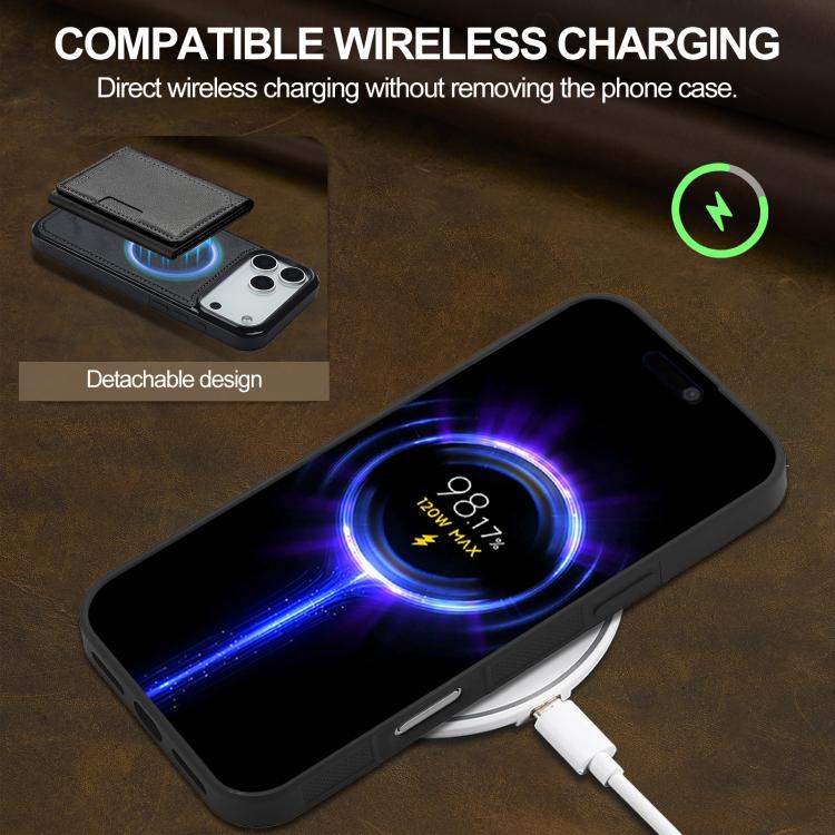 LC.IMEEKE L5 Series Detachable RFID Card Bag Magsafe Phone Case, For iPhone 17 Pro Max, For iPhone 17 Pro, For iPhone 17, For iPhone 17 Air