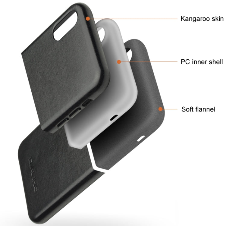 QIALINO Shockproof Kangaroo Skin Leather Protective Case, For iPhone X / XS, For iPhone XR, For iPhone XS Max
