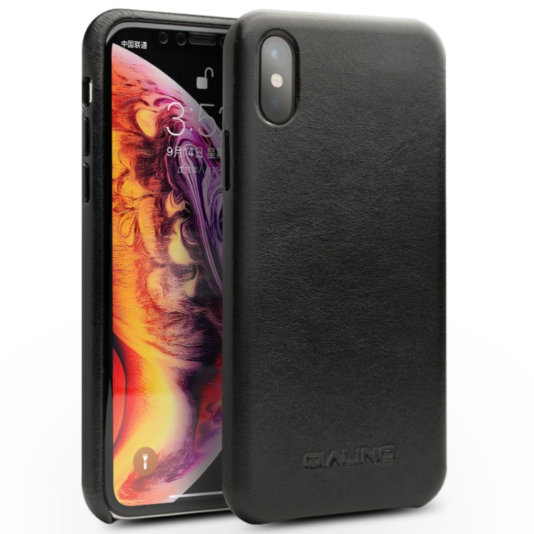 QIALINO Shockproof Kangaroo Skin Leather Protective Case, For iPhone X / XS, For iPhone XR, For iPhone XS Max