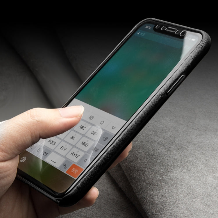 QIALINO Shockproof Kangaroo Skin Leather Protective Case, For iPhone X / XS, For iPhone XR, For iPhone XS Max