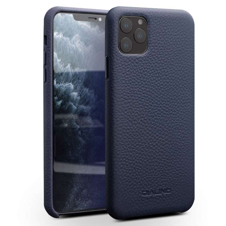 QIALINO Shockproof Top-grain Leather Protective Case, For iPhone 11 Pro, For iPhone 11 Pro Max