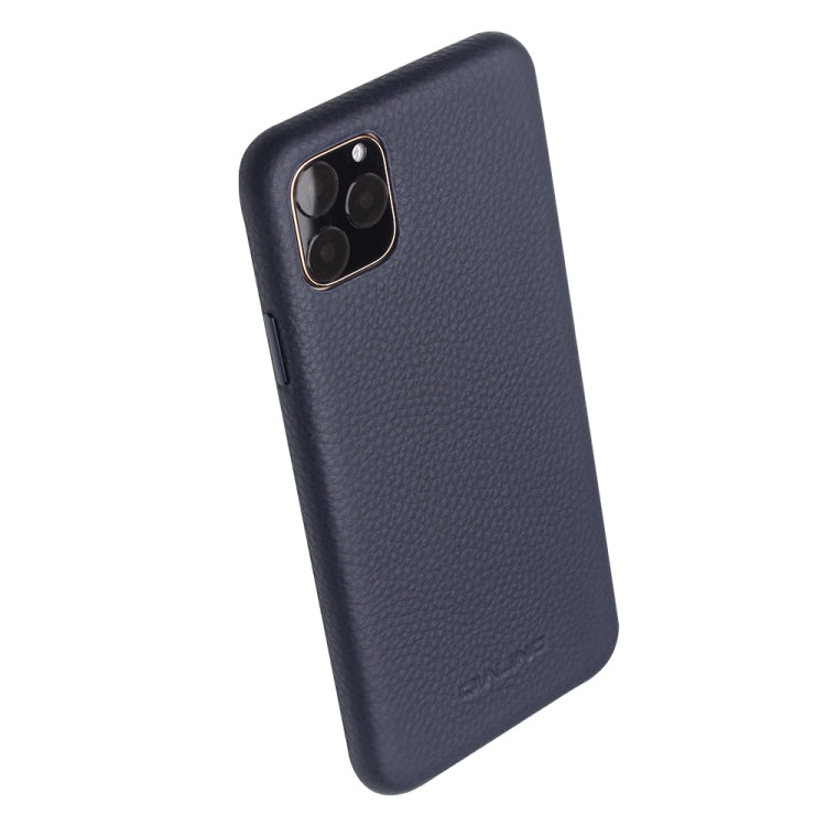 QIALINO Shockproof Top-grain Leather Protective Case, For iPhone 11 Pro, For iPhone 11 Pro Max