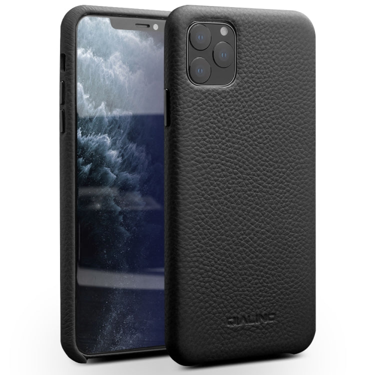 QIALINO Shockproof Top-grain Leather Protective Case, For iPhone 11 Pro, For iPhone 11 Pro Max