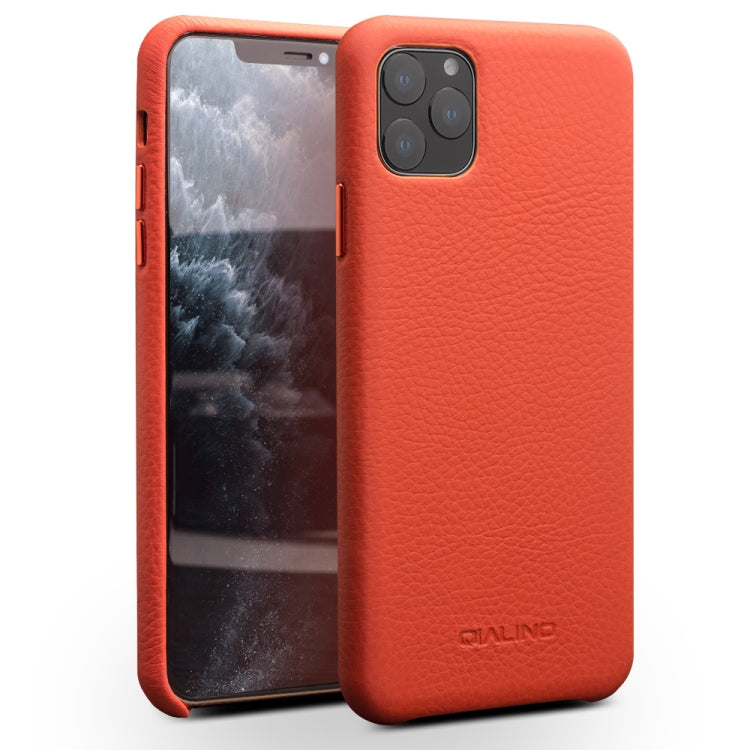 QIALINO Shockproof Top-grain Leather Protective Case, For iPhone 11 Pro, For iPhone 11 Pro Max