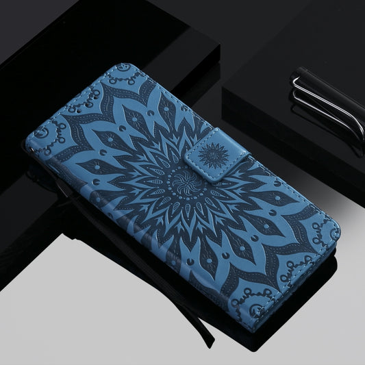 Sunflower design leather case open showing interior card compartments iPhone 12
