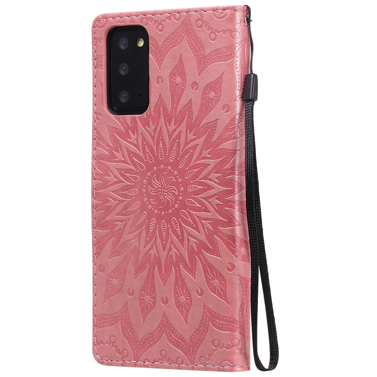 Sun Embossing Pattern Horizontal Flip Leather Case with Card Slot & Holder & Wallet & Lanyard, For Samsung Galaxy Note20 5G, For Samsung Galaxy Note20 Ultra 5G