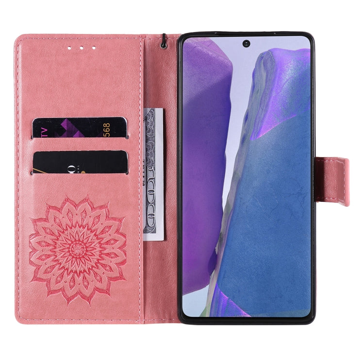 Sun Embossing Pattern Horizontal Flip Leather Case with Card Slot & Holder & Wallet & Lanyard, For Samsung Galaxy Note20 5G, For Samsung Galaxy Note20 Ultra 5G