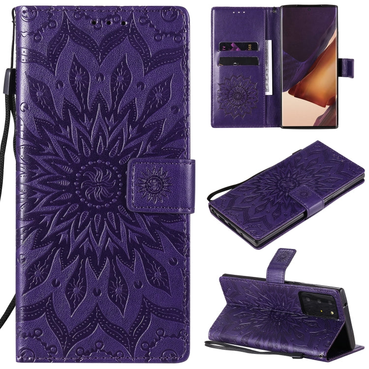 Sun Embossing Pattern Horizontal Flip Leather Case with Card Slot & Holder & Wallet & Lanyard, For Samsung Galaxy Note20 5G, For Samsung Galaxy Note20 Ultra 5G