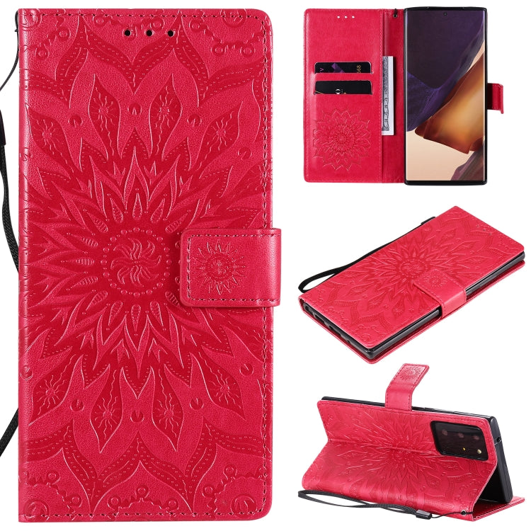 Sun Embossing Pattern Horizontal Flip Leather Case with Card Slot & Holder & Wallet & Lanyard, For Samsung Galaxy Note20 5G, For Samsung Galaxy Note20 Ultra 5G
