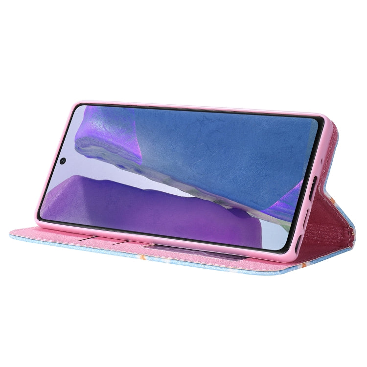 Glittering Daisy Magnetic Horizontal Flip Leather Case with Holder & Card Slots & Photo Frame, For Samsung Galaxy Note20