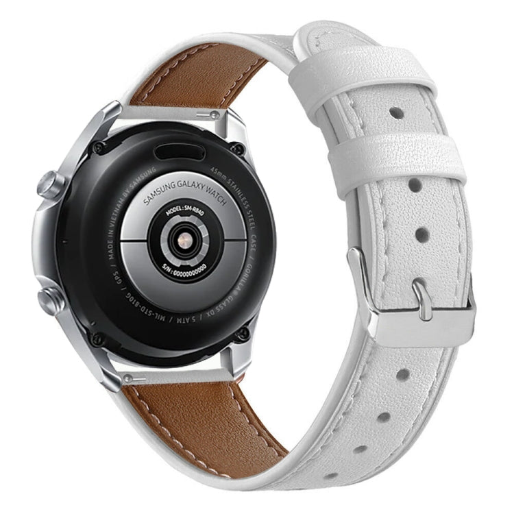 For Galaxy Watch 3 45mm Leather Replacement Strap Watchband, For Galaxy Watch 3 45mm