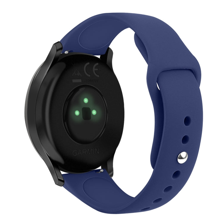 Solid Color Reverse Buckle Silicone Strap, Size: Large Size, For Garmin Vivoactive 3 / Vivomove HR