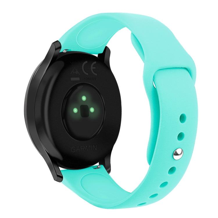 Solid Color Reverse Buckle Silicone Strap, Size: Small Code, For Garmin Vivoactive 3 / Vivomove HR