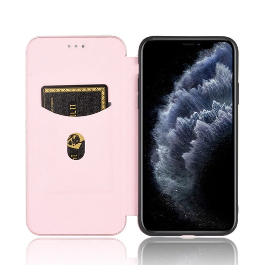 Horizontal flip wallet case for iPhone 11 Pro Max with built-in card storage