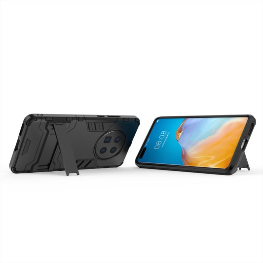 Transparent phone case with hidden kickstand bracket mechanism