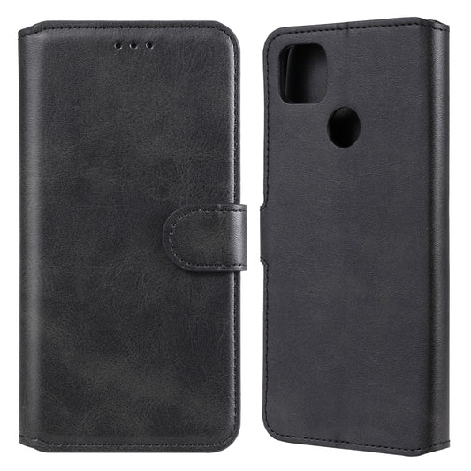 Classic calf texture PU TPU flip case with card slots wallet holder for Xiaomi Redmi 9C