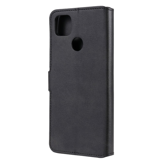 Textured calf leather wallet case multiple card slots Samsung Galaxy Note 20