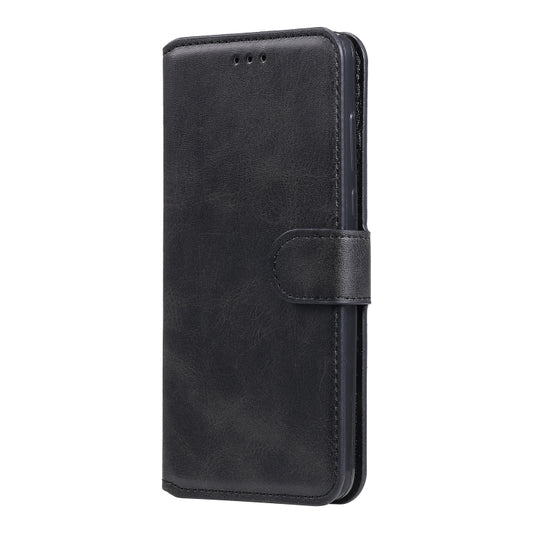 Calf texture PU leather wallet case OPPO Reno4 Pro 5G with multiple card slots detailed