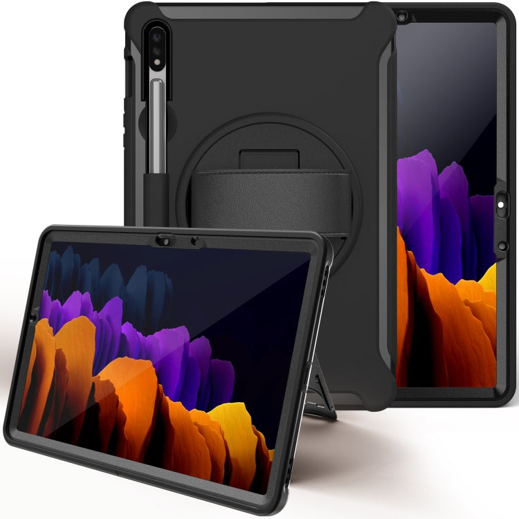 Coque de protection PC+TPU rotative à 360 degrés avec support et dragonne, pour Samsung Galaxy Tab S8 / Galaxy Tab S7 (2020) T870