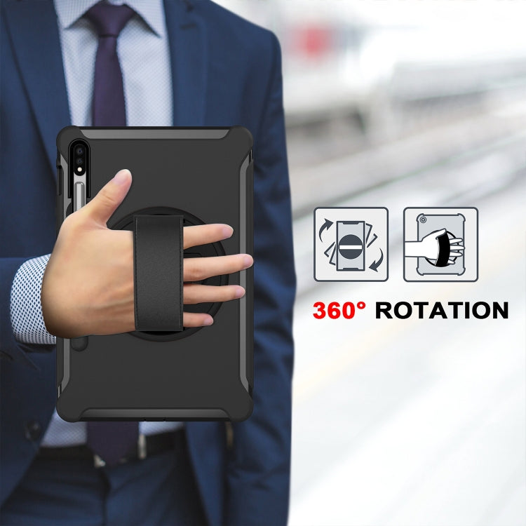 Coque de protection PC+TPU rotative à 360 degrés avec support et dragonne, pour Samsung Galaxy Tab S8 / Galaxy Tab S7 (2020) T870