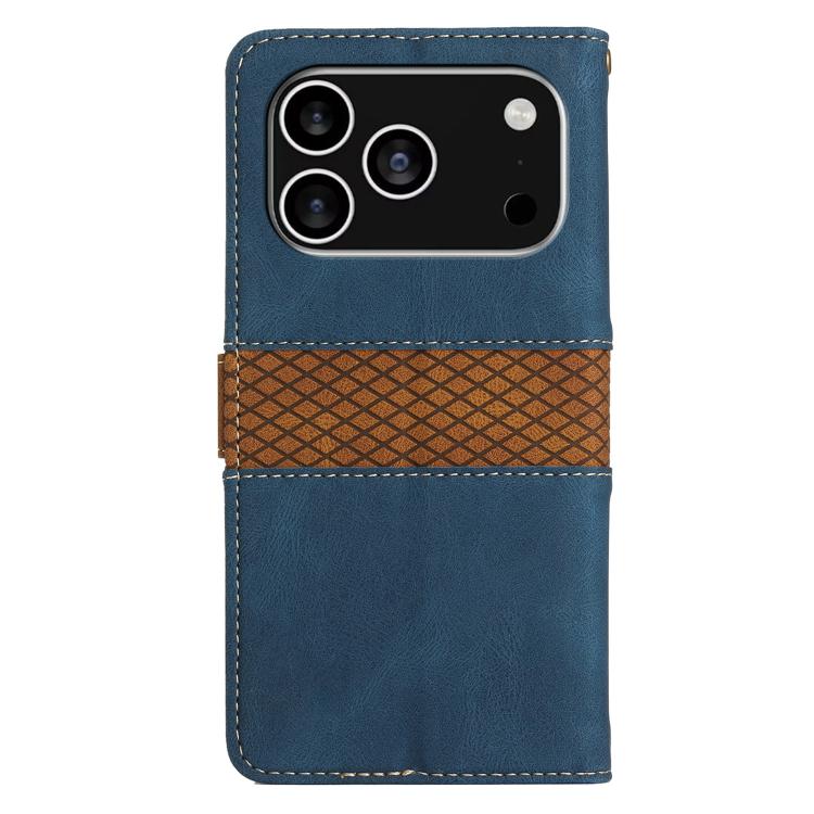 Grid Stitching Leather Phone Case with Lanyard, For iPhone 17 Pro Max, For iPhone 17 Pro, For iPhone 17, For iPhone 17 Air, iPhone 16e, For iPhone 16 Pro Max