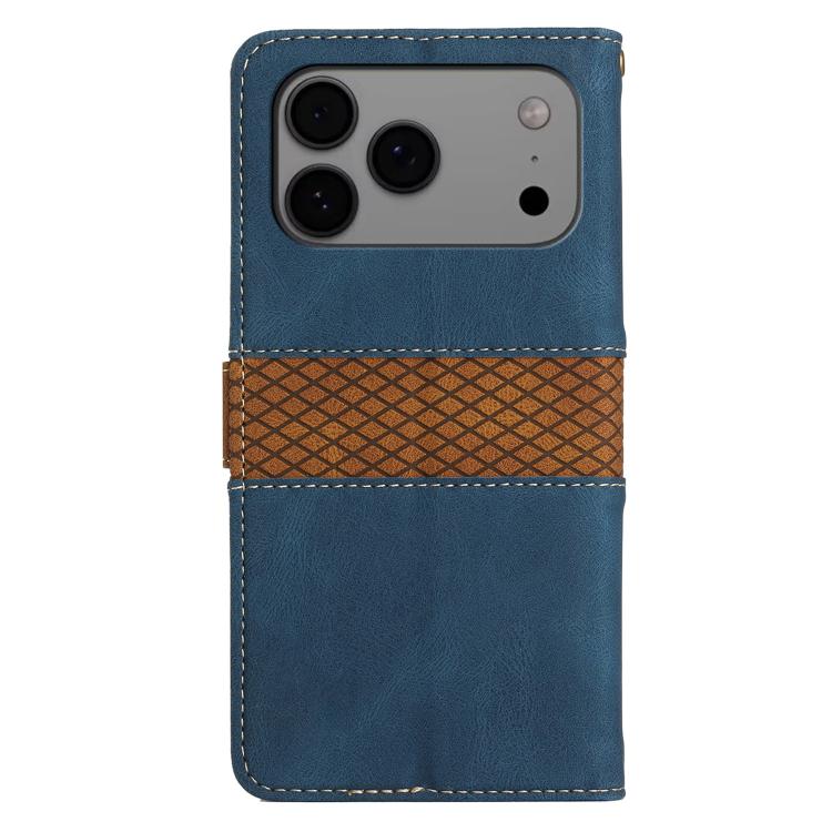 Grid Stitching Leather Phone Case with Lanyard, For iPhone 17 Pro Max, For iPhone 17 Pro, For iPhone 17, For iPhone 17 Air, iPhone 16e, For iPhone 16 Pro Max