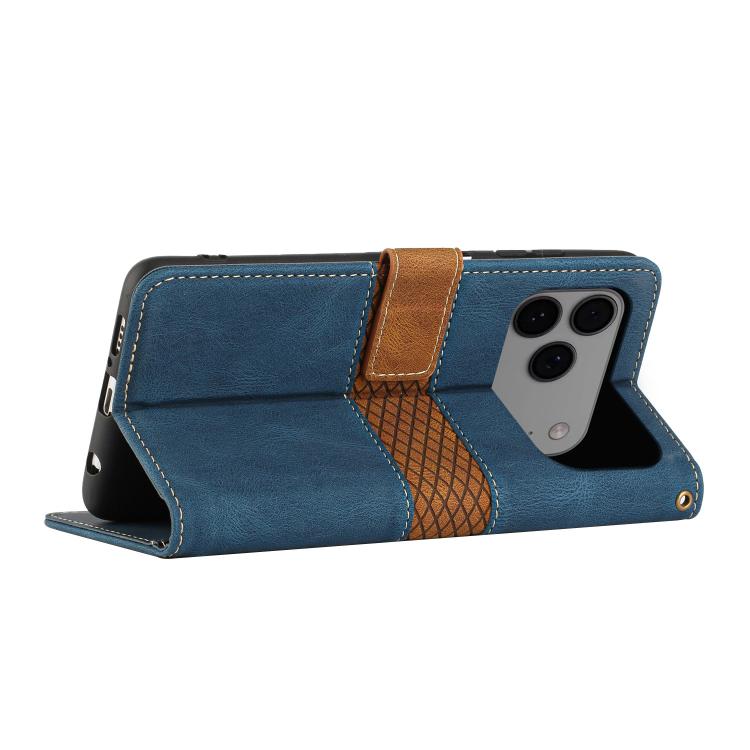 Grid Stitching Leather Phone Case with Lanyard, For iPhone 17 Pro Max, For iPhone 17 Pro, For iPhone 17, For iPhone 17 Air, iPhone 16e, For iPhone 16 Pro Max