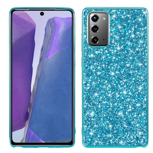 Glitter powder shockproof TPU case for Samsung Galaxy Note20 Ultra in rose gold