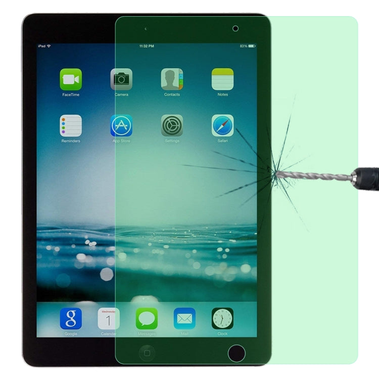 Film de protection oculaire en verre trempé antidéflagrant 9H 2,5D, lumière verte, pour iPad 9.7 (2018), iPad 10.2, iPad Mini 3 et 2, iPad Mini 2019 et 4, iPad Pro 10,5 pouces, iPad Pro 11 (2020), iPad Pro 12.9 (2020)