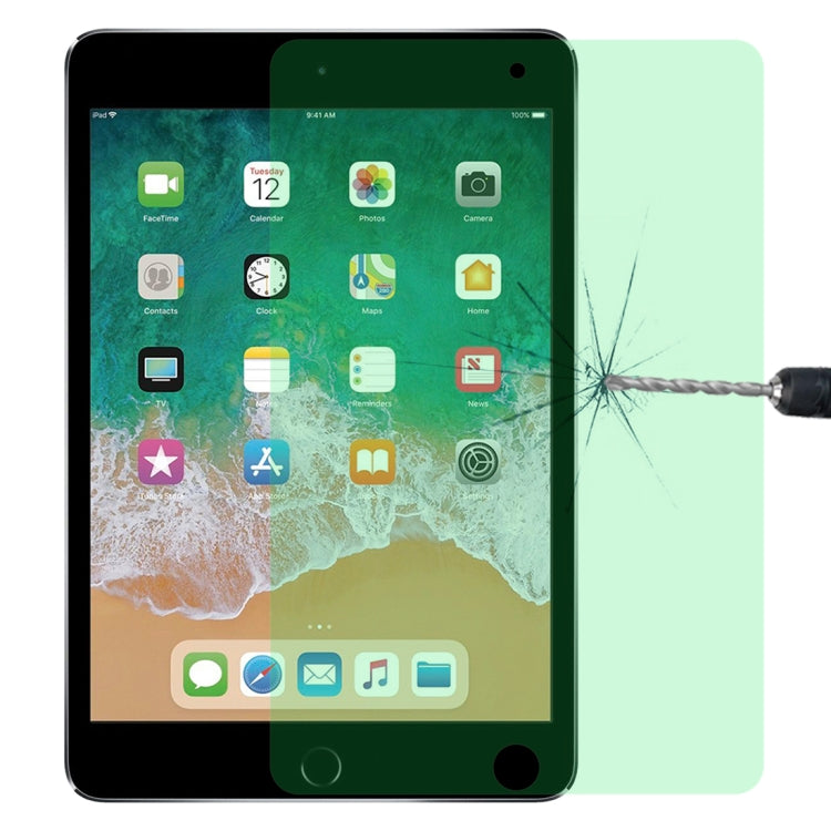 Film de protection oculaire en verre trempé antidéflagrant 9H 2,5D, lumière verte, pour iPad 9.7 (2018), iPad 10.2, iPad Mini 3 et 2, iPad Mini 2019 et 4, iPad Pro 10,5 pouces, iPad Pro 11 (2020), iPad Pro 12.9 (2020)