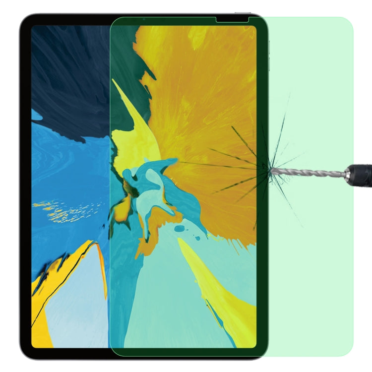 Film de protection oculaire en verre trempé antidéflagrant 9H 2,5D, lumière verte, pour iPad 9.7 (2018), iPad 10.2, iPad Mini 3 et 2, iPad Mini 2019 et 4, iPad Pro 10,5 pouces, iPad Pro 11 (2020), iPad Pro 12.9 (2020)