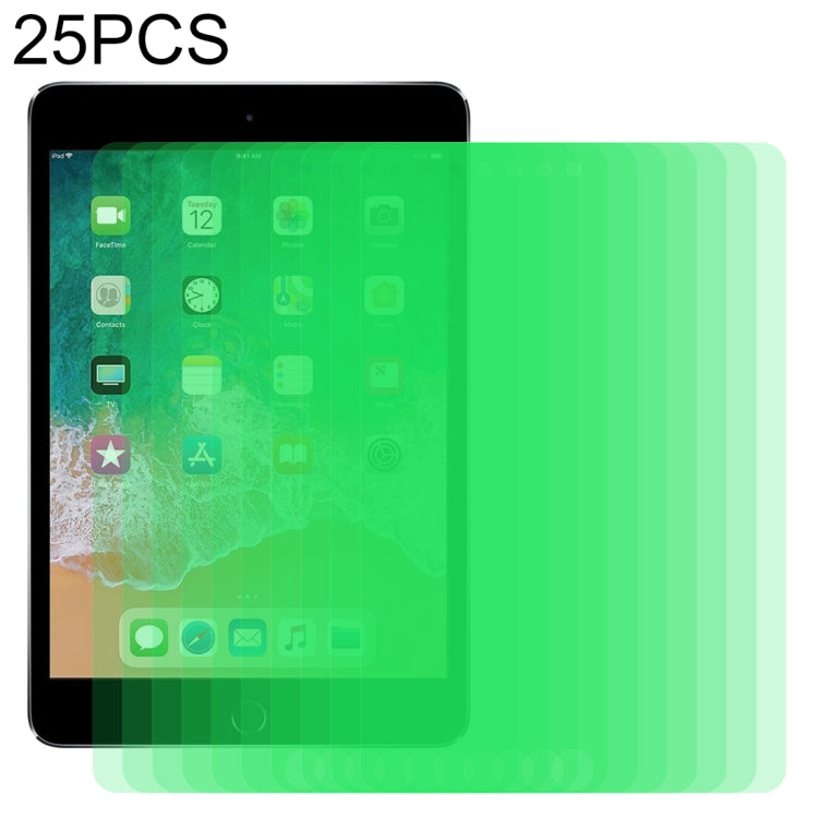 25 PCS 9H 2.5D Eye Protection Green Light Explosion-proof Tempered Glass Film, For iPad 9.7 (2018), For iPad 10.2, For iPad Mini 3 & 2, For iPad Mini 2019 & 4, For iPad Pro 10.5 inch, For iPad Pro 11 inch (2020), For iPad Pro 12.9 inch (2020)