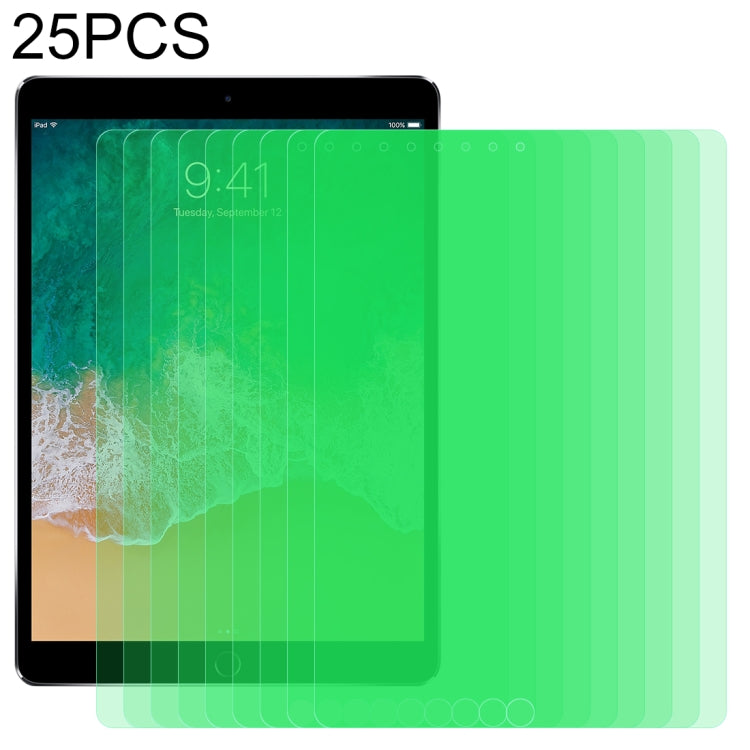 25 PCS 9H 2.5D Eye Protection Green Light Explosion-proof Tempered Glass Film, For iPad 9.7 (2018), For iPad 10.2, For iPad Mini 3 & 2, For iPad Mini 2019 & 4, For iPad Pro 10.5 inch, For iPad Pro 11 inch (2020), For iPad Pro 12.9 inch (2020)