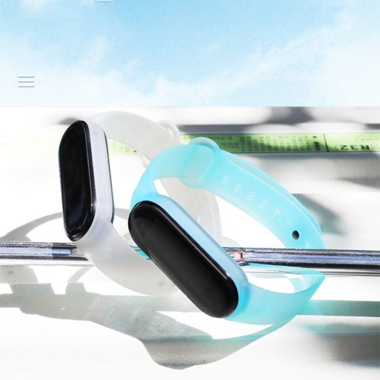 TPU Translucent Silicone Strap, For Xiaomi Mi Band 5
