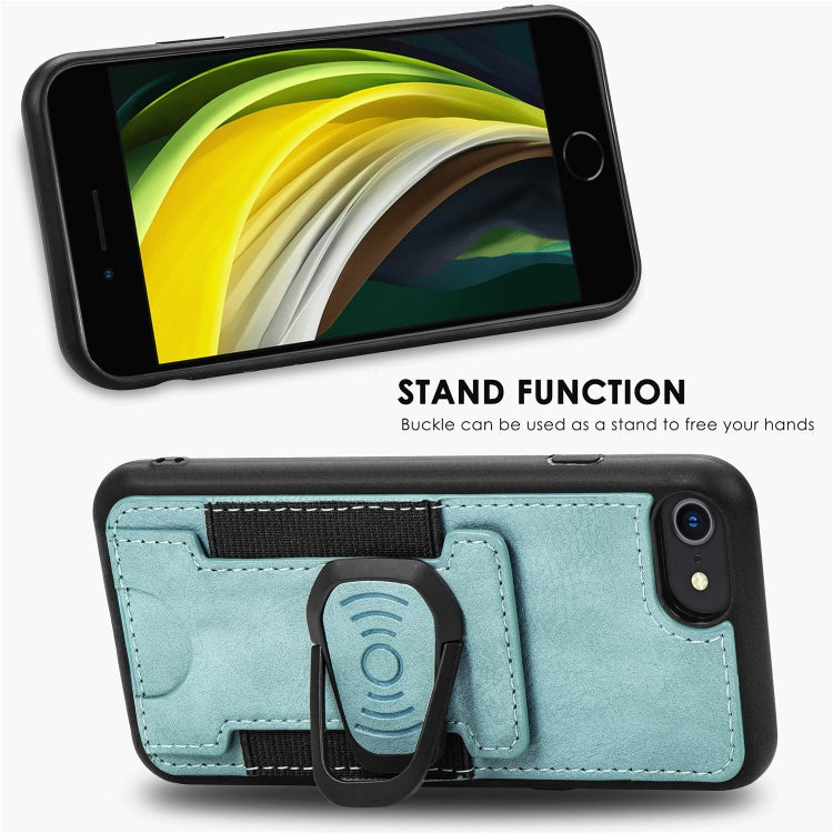 Magnetic Shockproof PU + TPU Case with Card Slot & Ring Holder, For iPhone 6