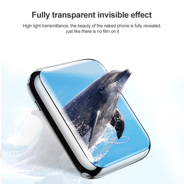 Soft Hydrogel Film Watch Screen Protector with Locator, For Apple Watch Series 10 46mm, For Apple Watch Series 10 42mm, For Apple Watch Series 6 / 5 / 4 / SE 44mm, For Apple Watch Series 6 / 5 / 4 / SE 40mm, For Apple Watch Ultra 2 49mm / Ultra 49mm