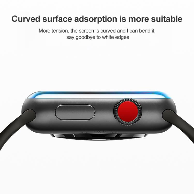 Soft Hydrogel Film Watch Screen Protector with Locator, For Apple Watch Series 10 46mm, For Apple Watch Series 10 42mm, For Apple Watch Series 6 / 5 / 4 / SE 44mm, For Apple Watch Series 6 / 5 / 4 / SE 40mm, For Apple Watch Ultra 2 49mm / Ultra 49mm