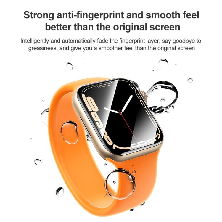 Soft Hydrogel Film Watch Screen Protector with Locator, For Apple Watch Series 10 46mm, For Apple Watch Series 10 42mm, For Apple Watch Series 6 / 5 / 4 / SE 44mm, For Apple Watch Series 6 / 5 / 4 / SE 40mm, For Apple Watch Ultra 2 49mm / Ultra 49mm