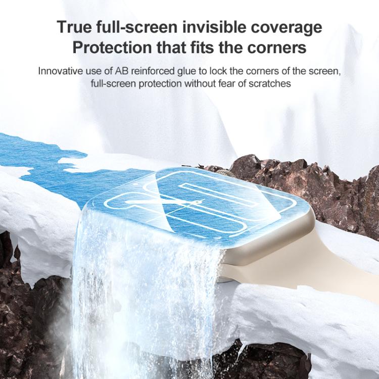 Soft Hydrogel Film Watch Screen Protector with Locator, For Apple Watch Series 10 46mm, For Apple Watch Series 10 42mm, For Apple Watch Series 6 / 5 / 4 / SE 44mm, For Apple Watch Series 6 / 5 / 4 / SE 40mm, For Apple Watch Ultra 2 49mm / Ultra 49mm