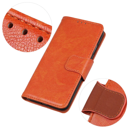 Galaxy A31 nappa leather wallet case with stand and card storage functionality