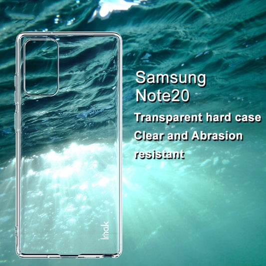 Slim transparent protective case Galaxy Note20 with reinforced edges close-up